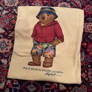 Ralph Lauren Cream Polo Bear Tee